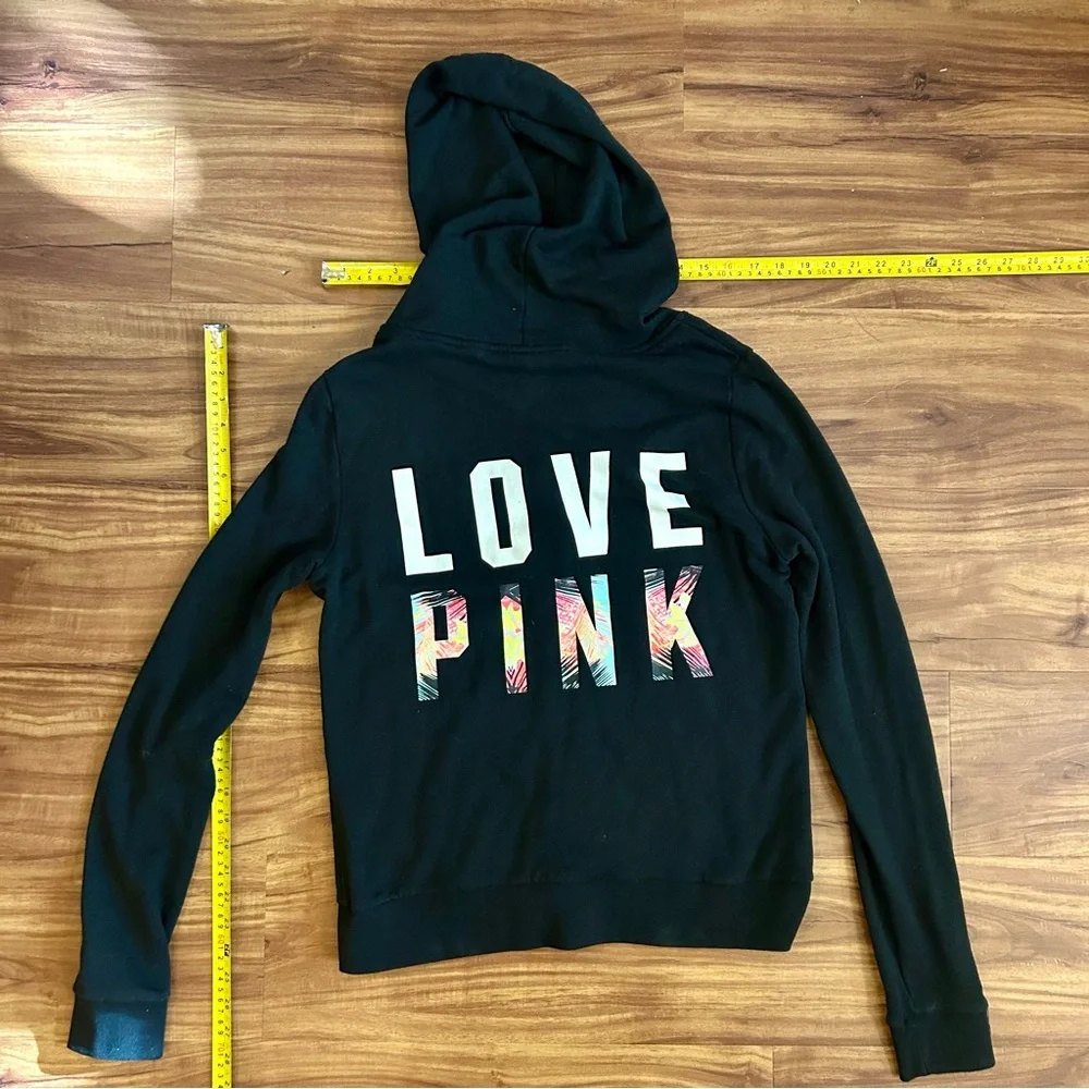 Victoria’s Secret Tropical Love Pink 2 piece set sweatsuit hoodie sweatpants - Picture 4 of 10